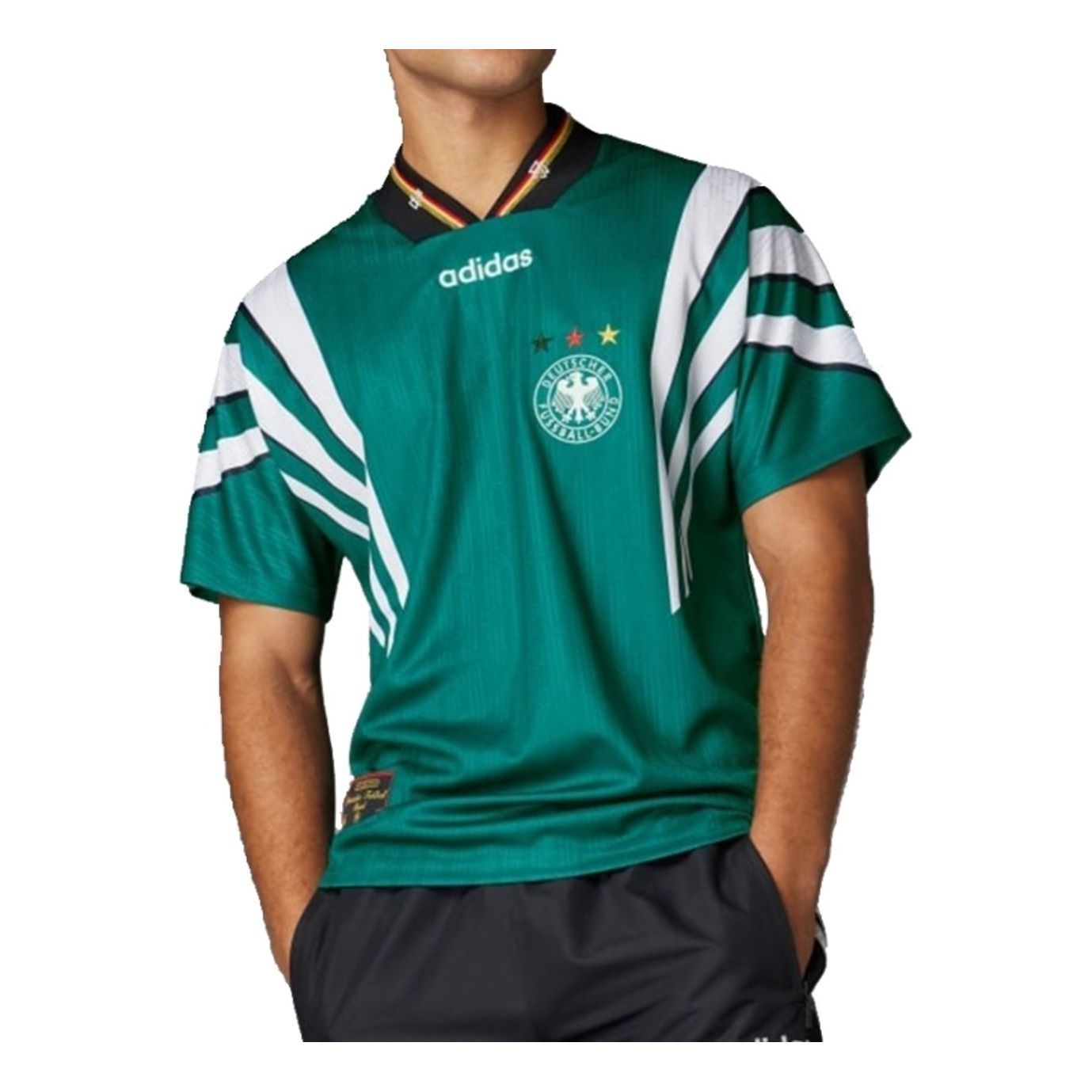 adidas Germany 1996 Away Jersey Asia Sizing 'Green White' IT7751