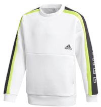 (GS) adidas Authentic Training Sports Sweatshirt Asia Sizing 'White Black Green' GD9209