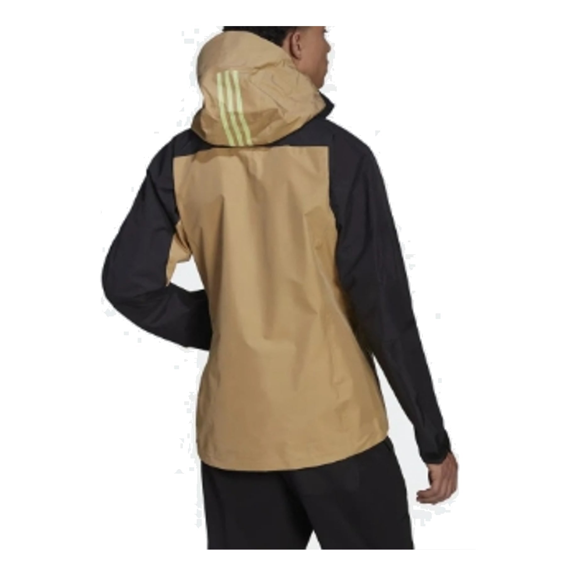 adidas Terrex Techrock GORE-TEX PRO Rain Jacket Asia Sizing 'Tan Black' HA5517