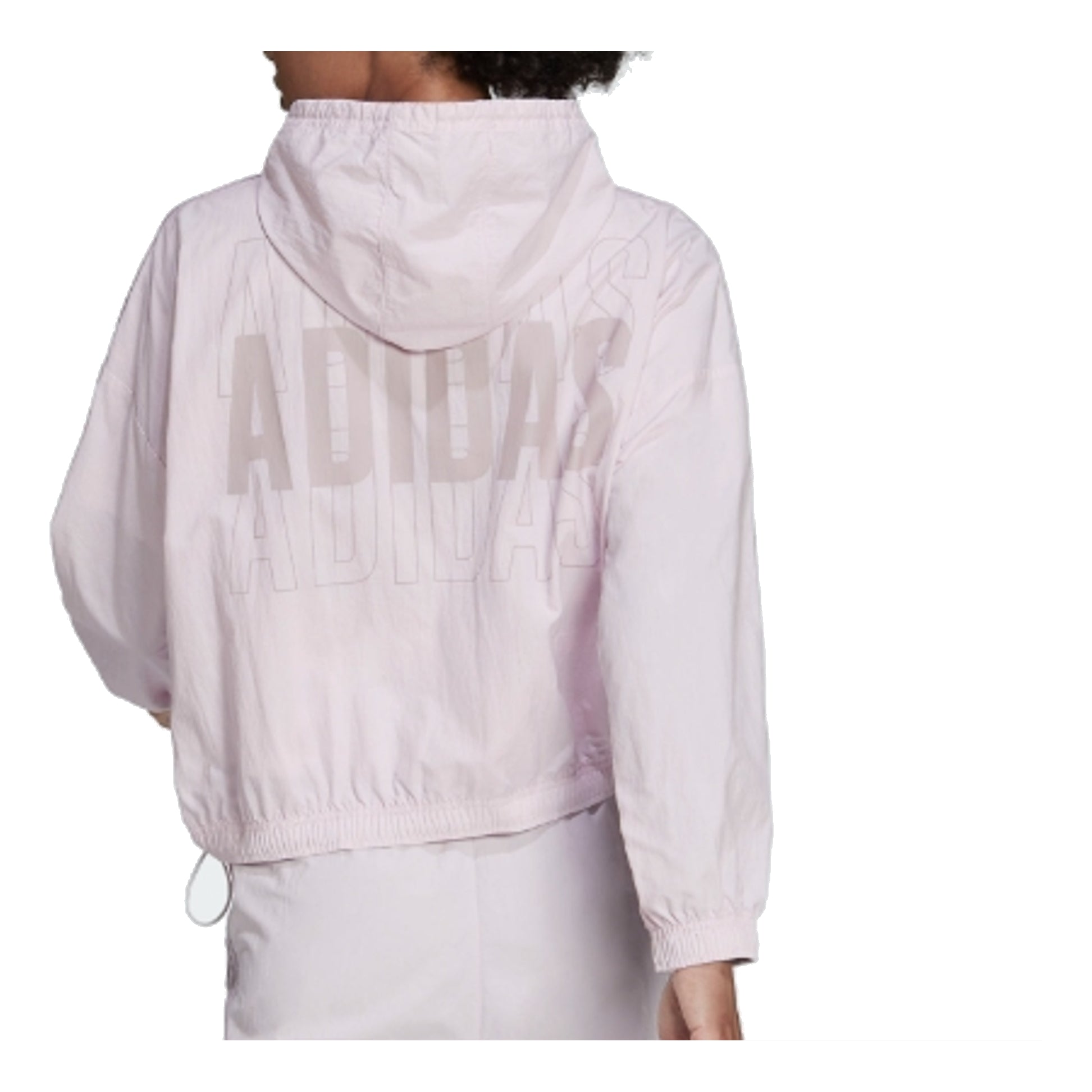 (WMNS) adidas Essentials Repeat Logo Loose Fit Windbreaker Asia Sizing 'Pink' HC9159