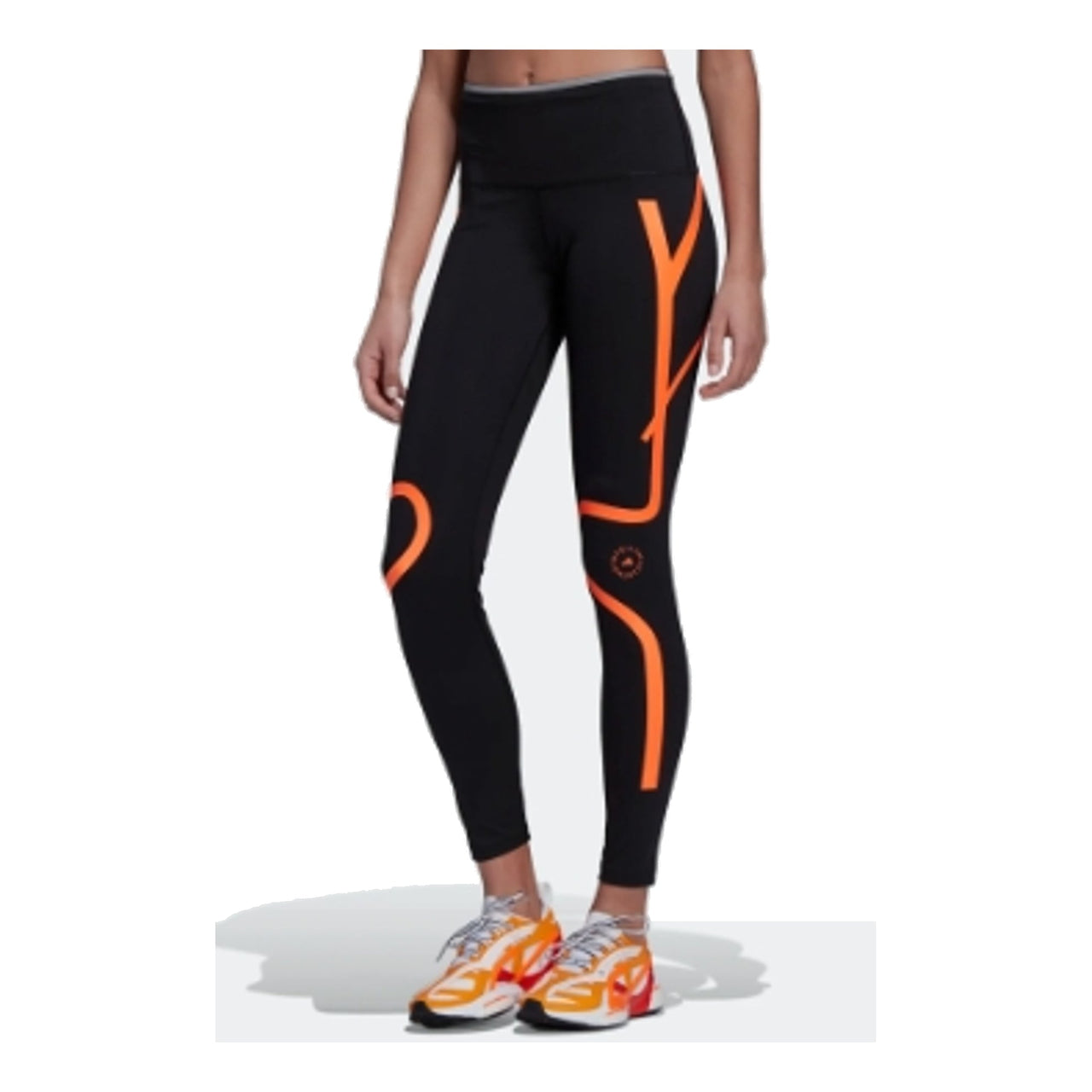 (WMNS) adidas by Stella McCartney TruePace Running Leggings Asia Sizing 'Black Orange' HD9115