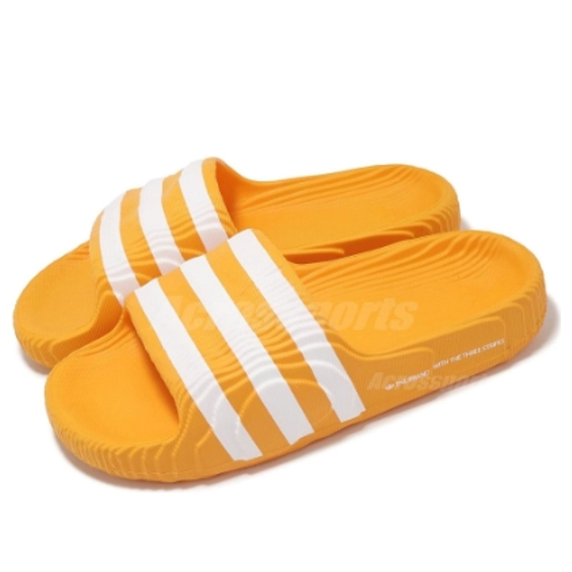 adidas Adilette 22 Slides Asia Sizing 'Yellow White' IE9183