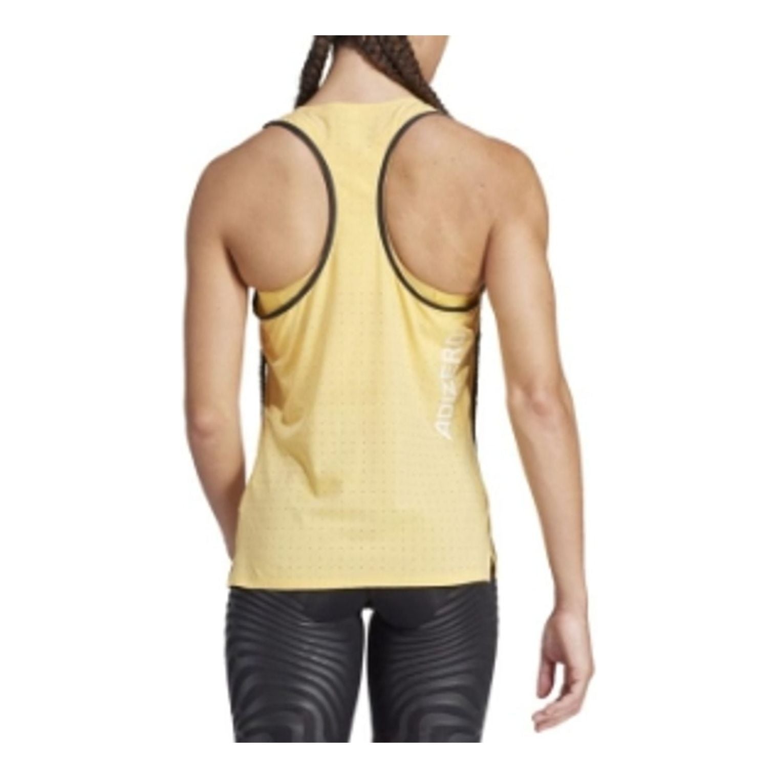 (WMNS) adidas Adizero Running Tank Top Asia Sizing 'Yellow' IN1117