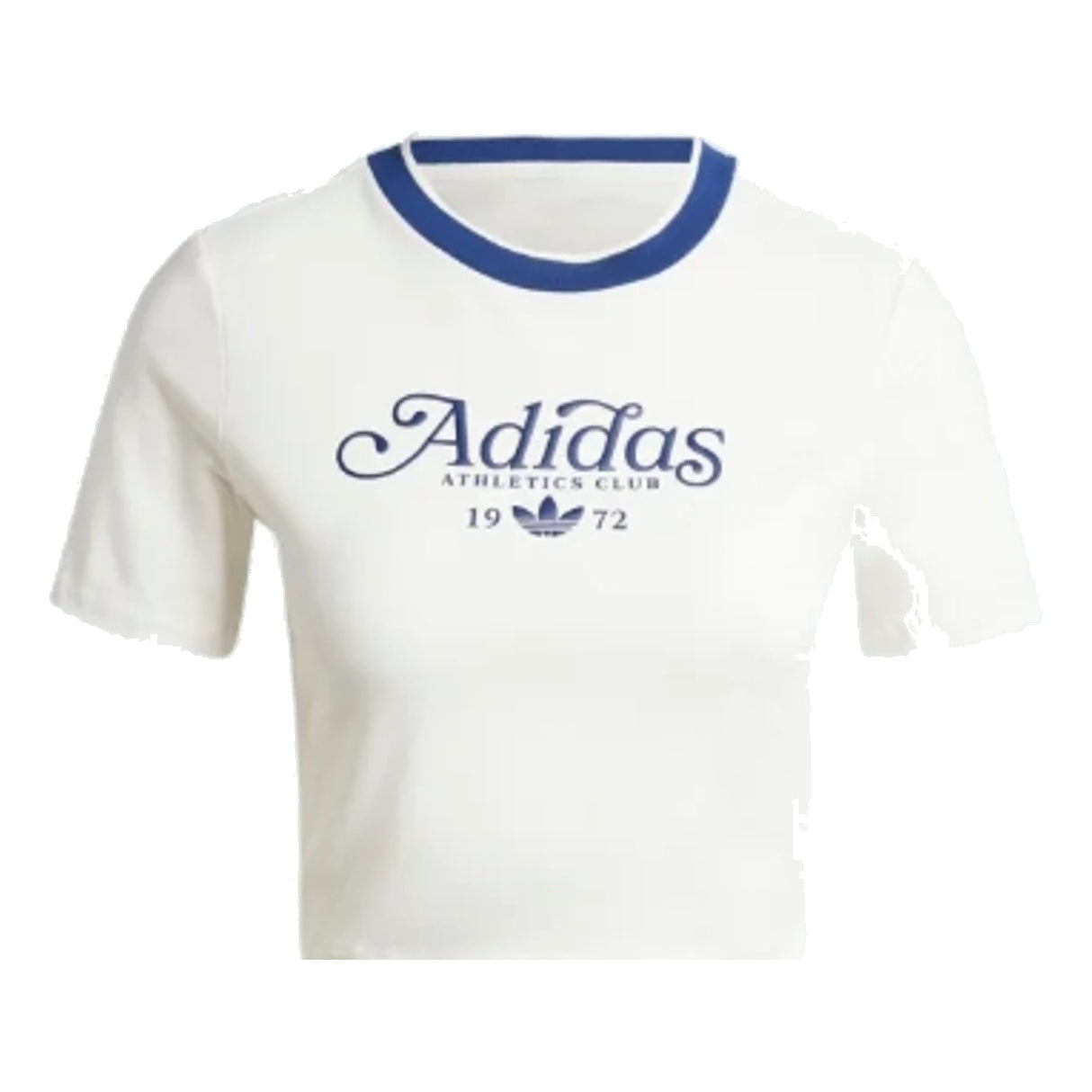 (WMNS) adidas Graphic Badge Slim 3-Stripes T-Shirt Asia Sizing 'White Blue' IX3532
