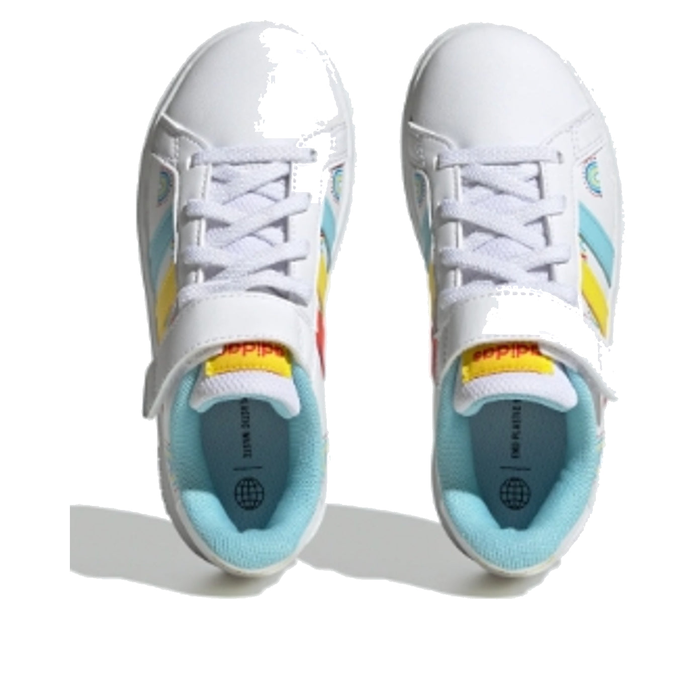 (GS) adidas Grand Court 2 'White Red Yellow' GY2457