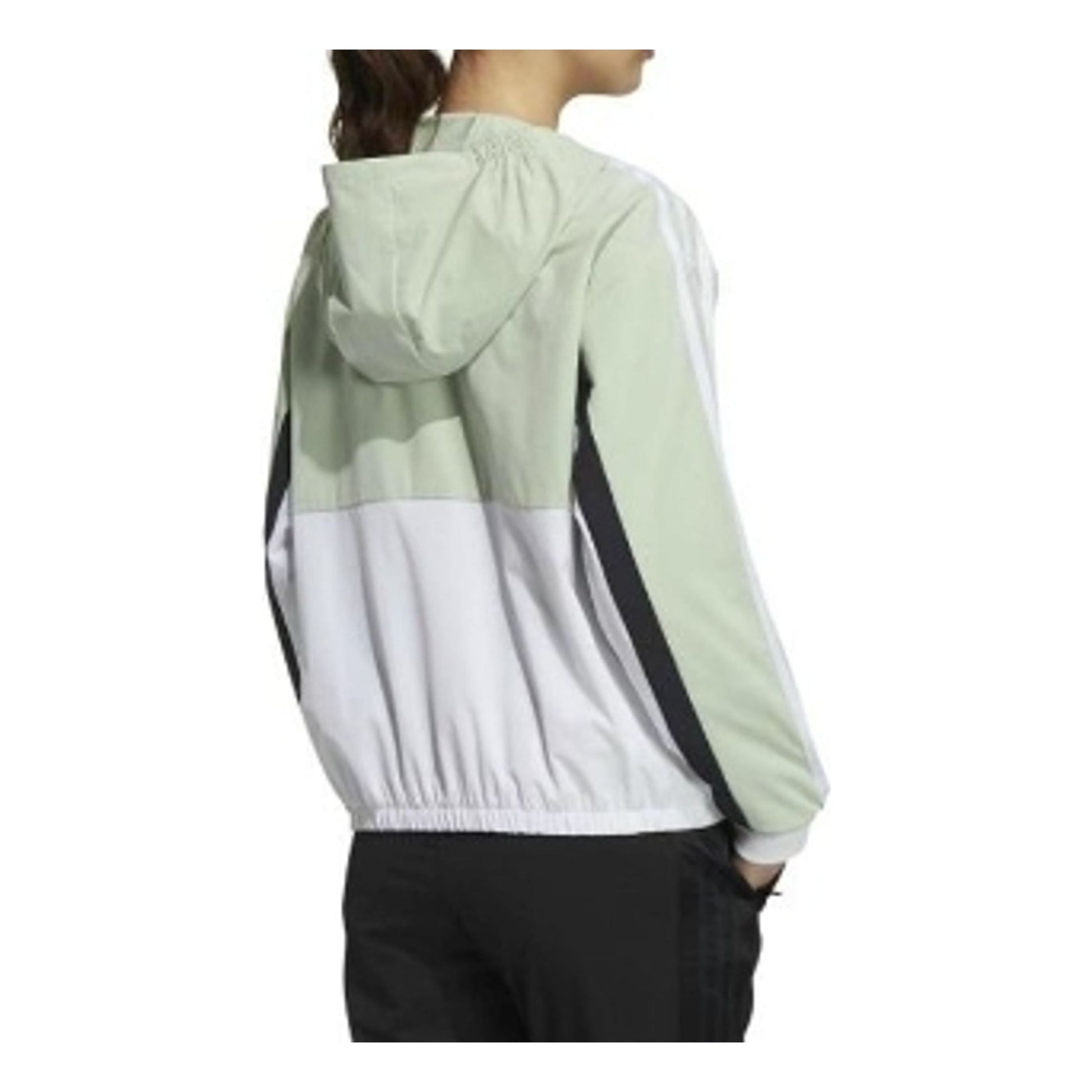 (WMNS) adidas Hooded Jacket Asia Sizing 'Green White' GP0621