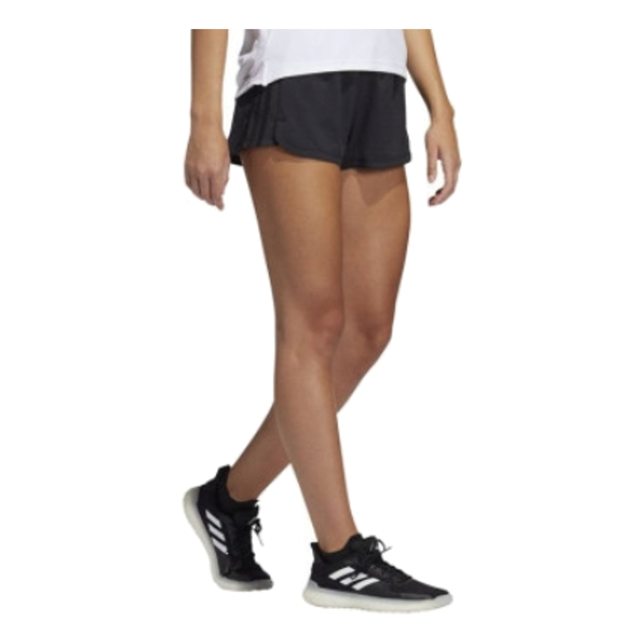 (WMNS) adidas Pacer Training 3-Stripes Heather Woven Shorts Asia Sizing 'Black' GT1186