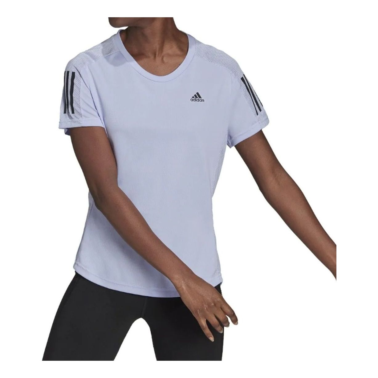(WMNS) adidas Own The Run T-Shirt Asia Sizing 'Purple' H30042