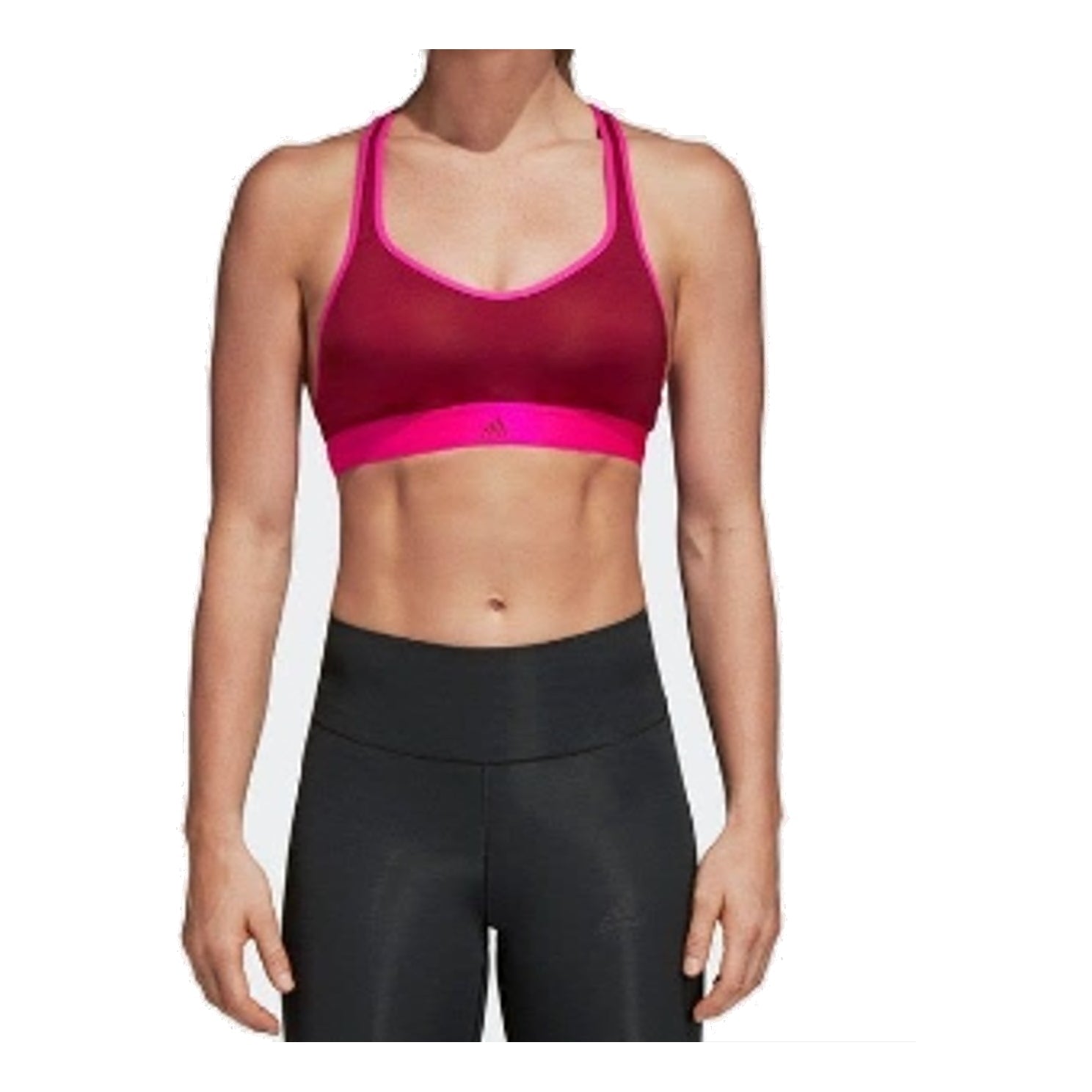 (WMNS) adidas Stronger For It Racer Sports Bra Asia Sizing 'Red' DM7199