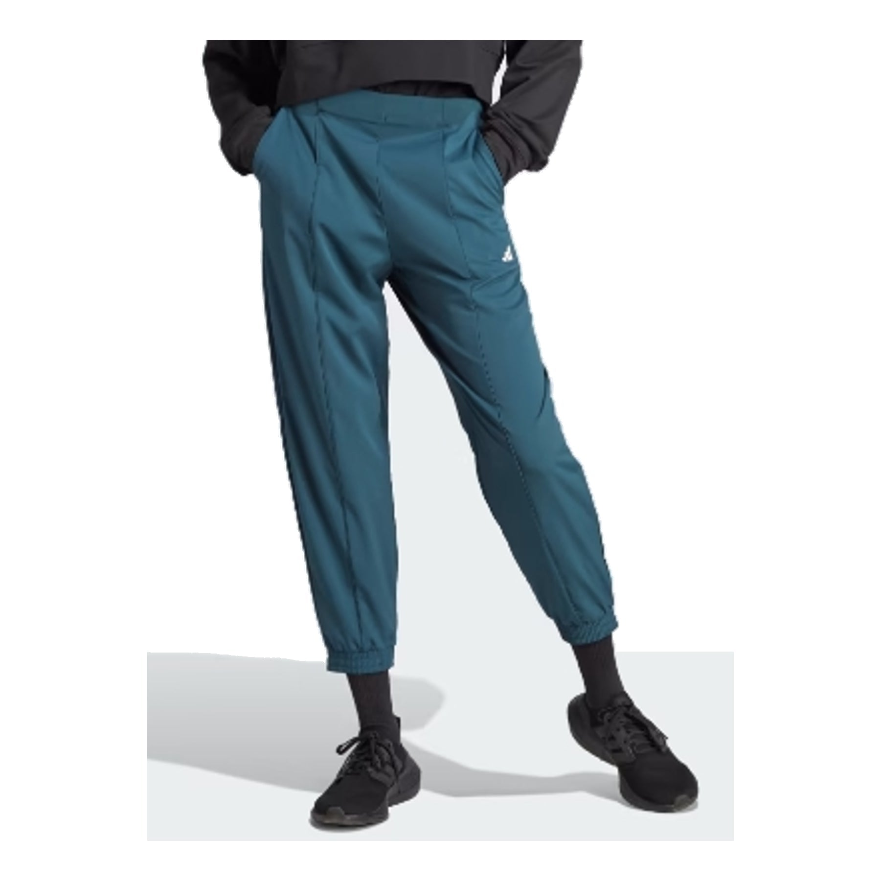 (WMNS) adidas AEROREADY Train Essentials Minimal Branding Woven Pants Asia Sizing 'Teal' IJ5925