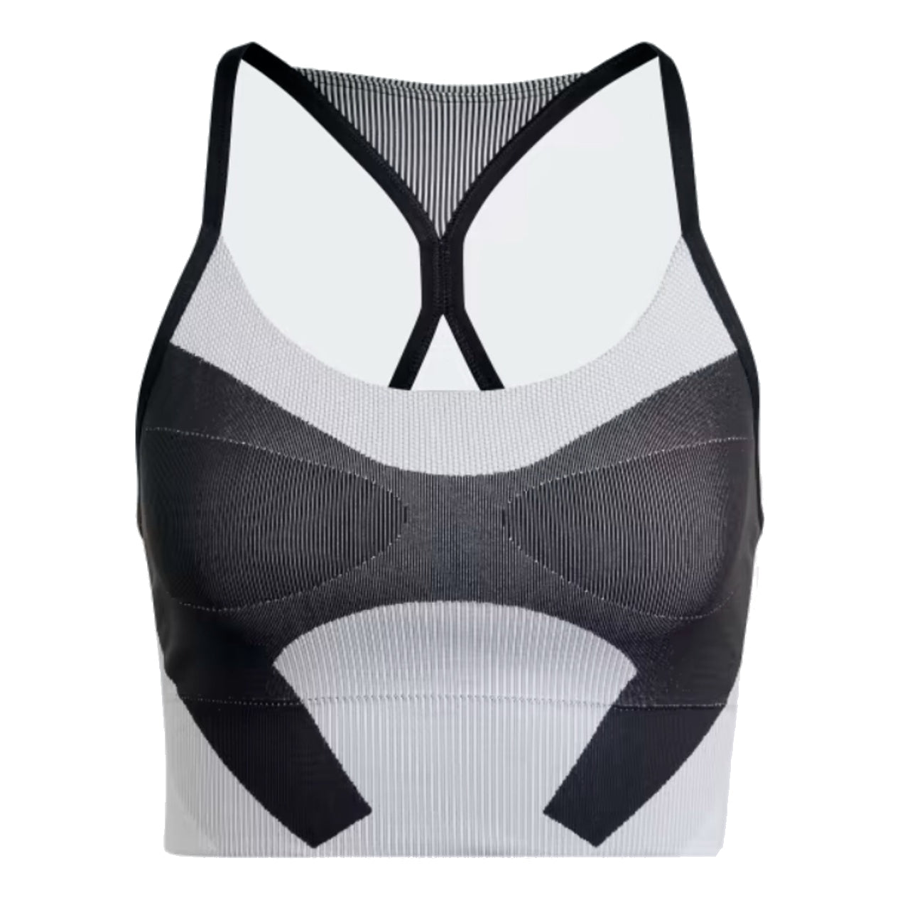 (WMNS) adidas by Stella McCartney TrueStrength Yoga Knit Light-Support Bra Asia Sizing 'Black White' HM3883