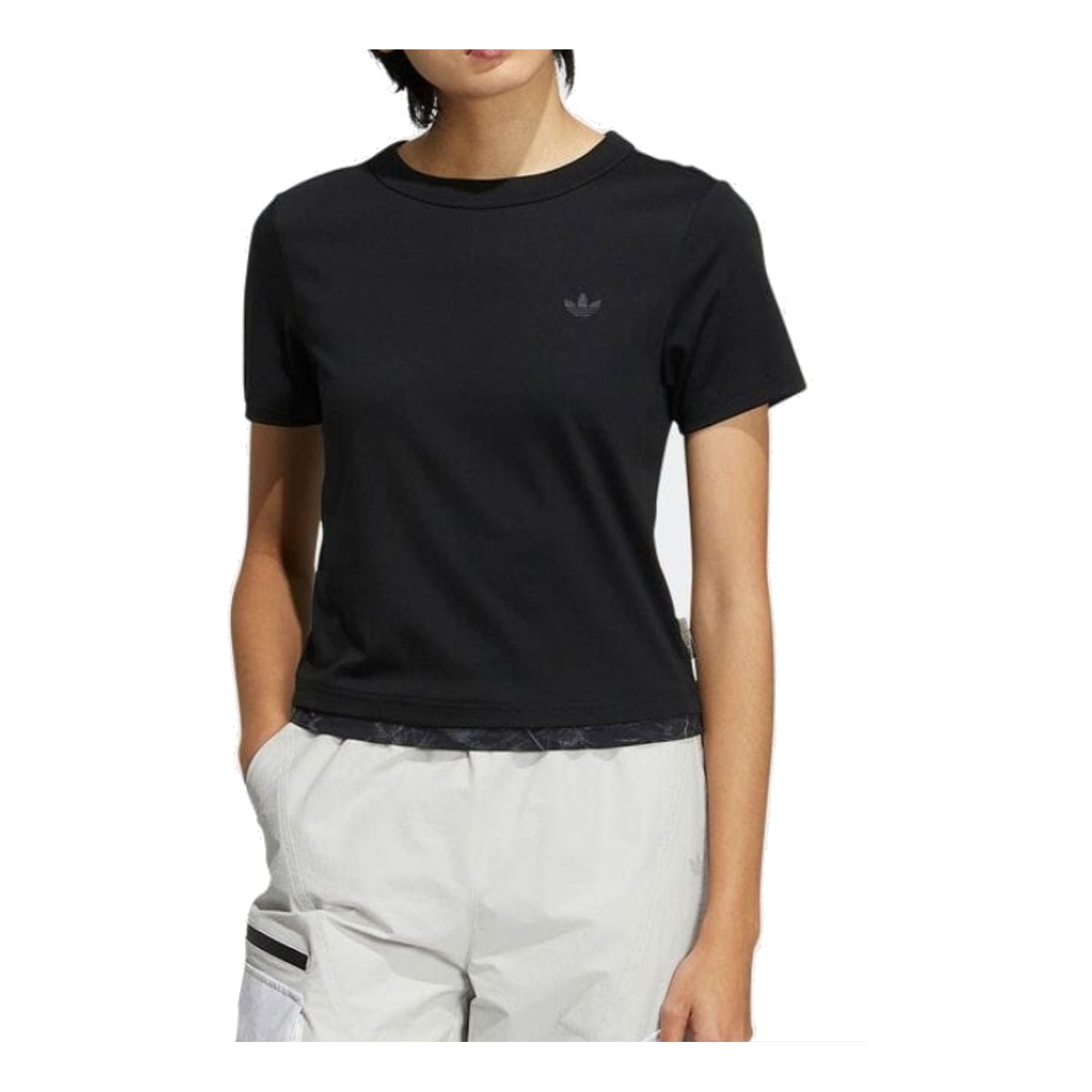 (WMNS) adidas In Motion T-Shirt Asia Sizing 'Black' HS9516