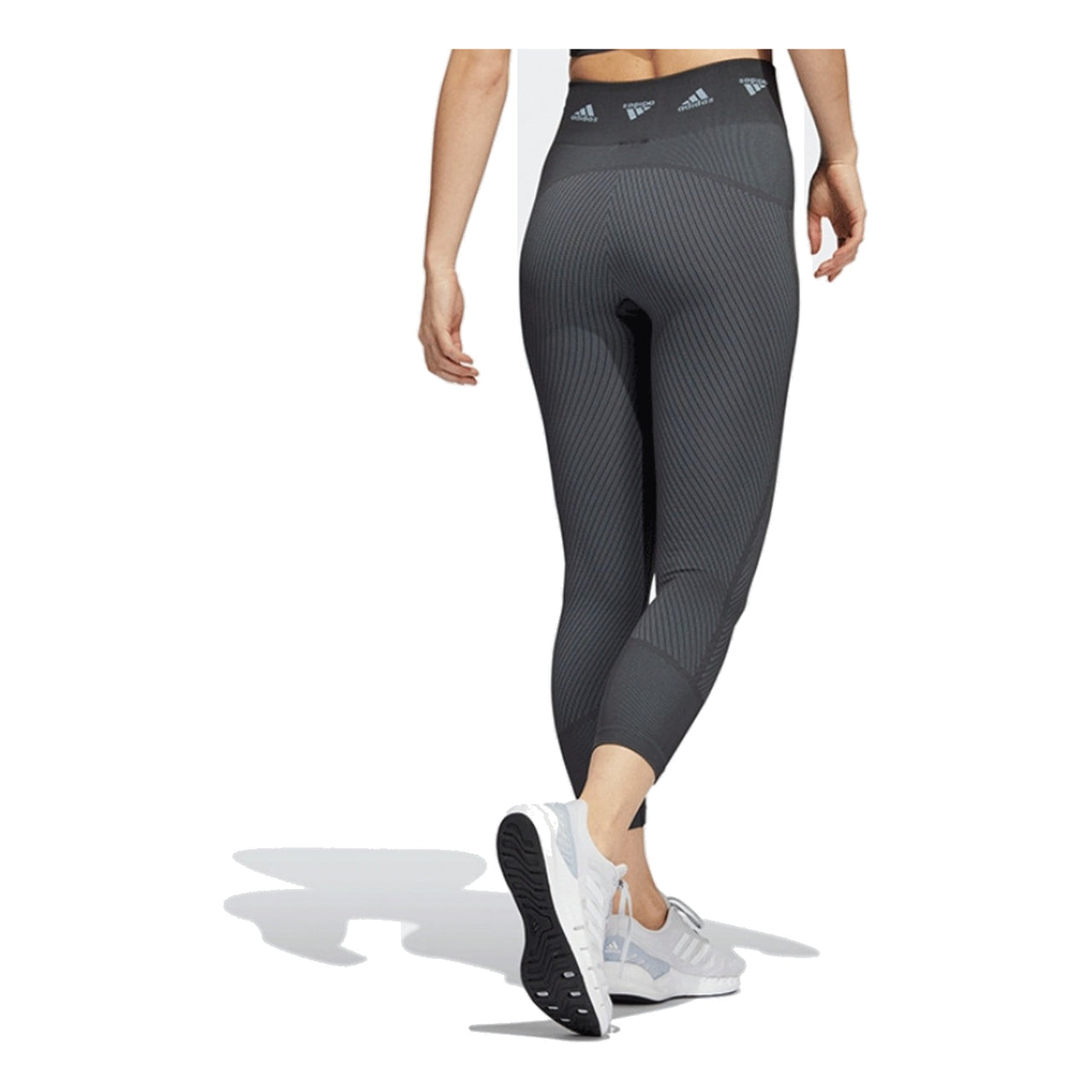(WMNS) adidas AEROKNIT Training 7/8 Leggings Asia Sizing 'Grey' HD1981