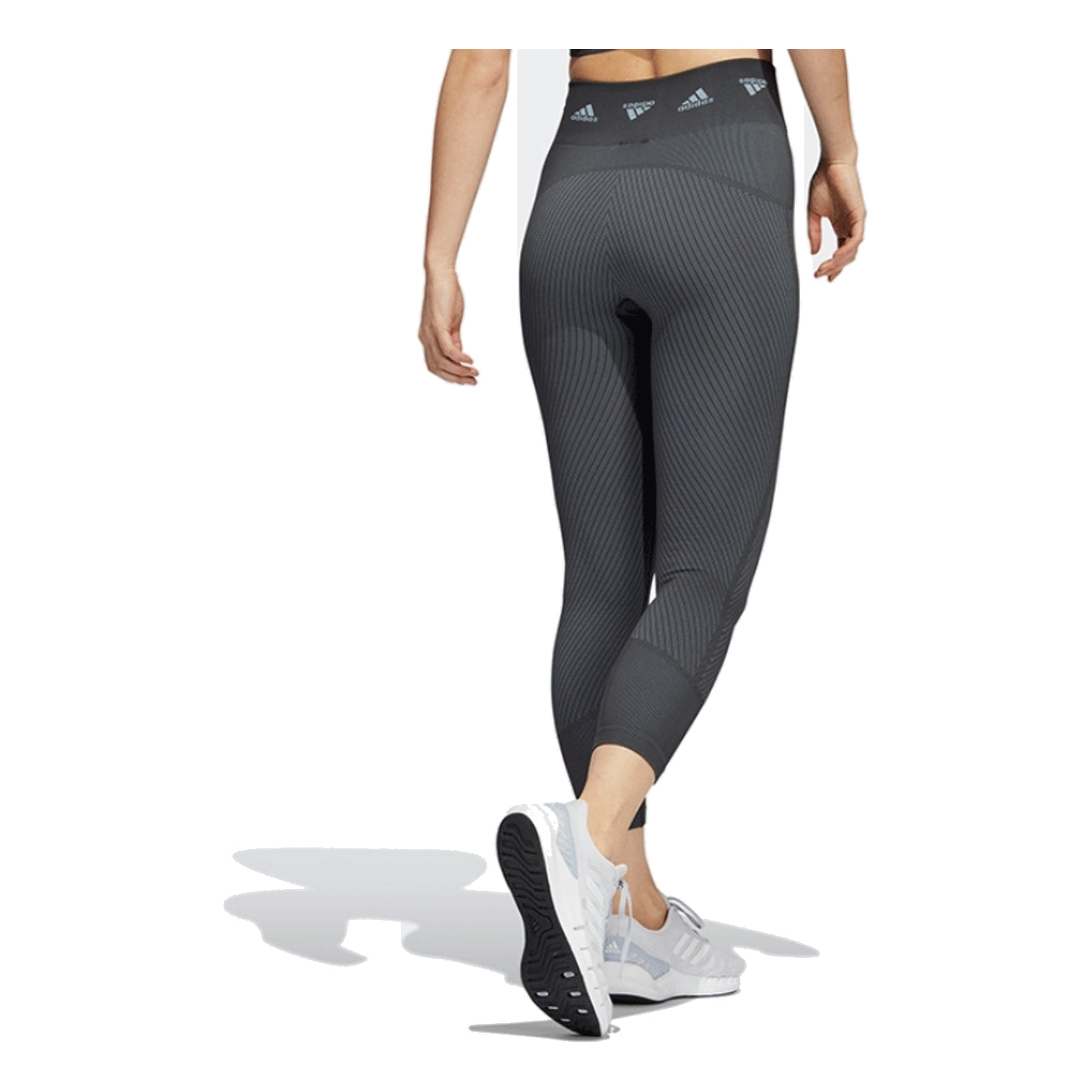 (WMNS) adidas AEROKNIT Training 7/8 Leggings Asia Sizing 'Grey' HD1981
