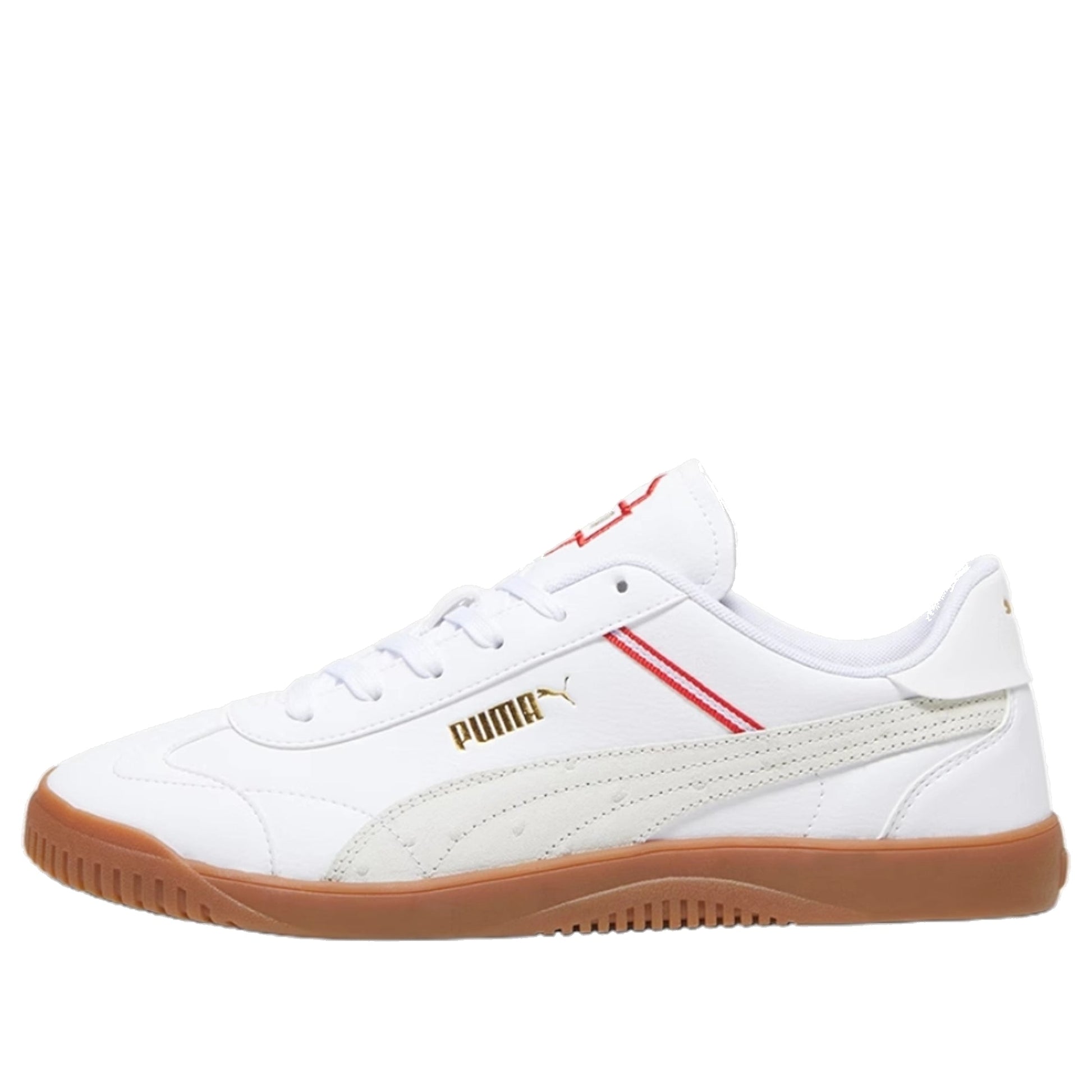 PUMA Club 5v5 RETRO 'White Brown Red' 392496-01