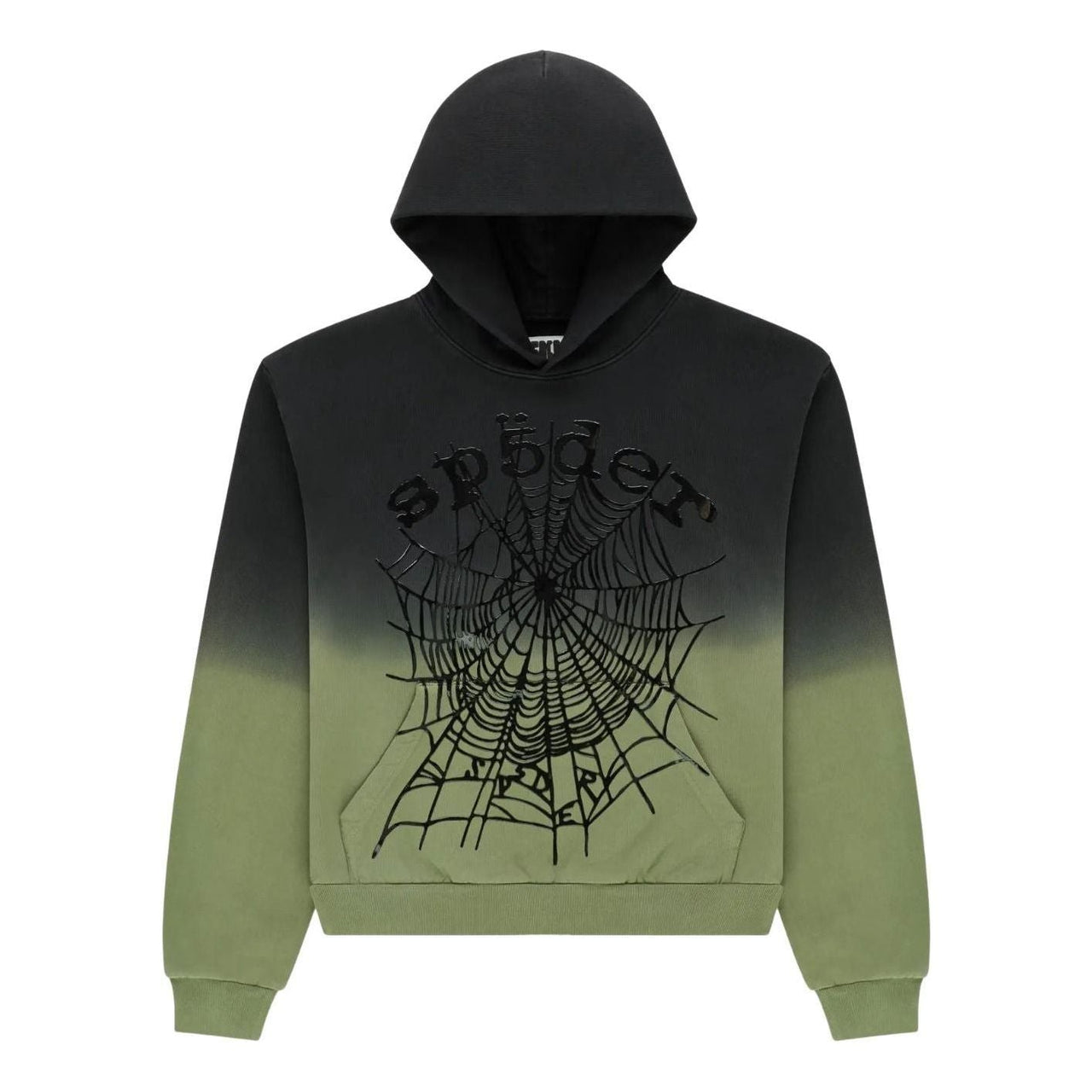Sp5der OG Web Ombre Hoodie 'Black' ST008SS26BLK