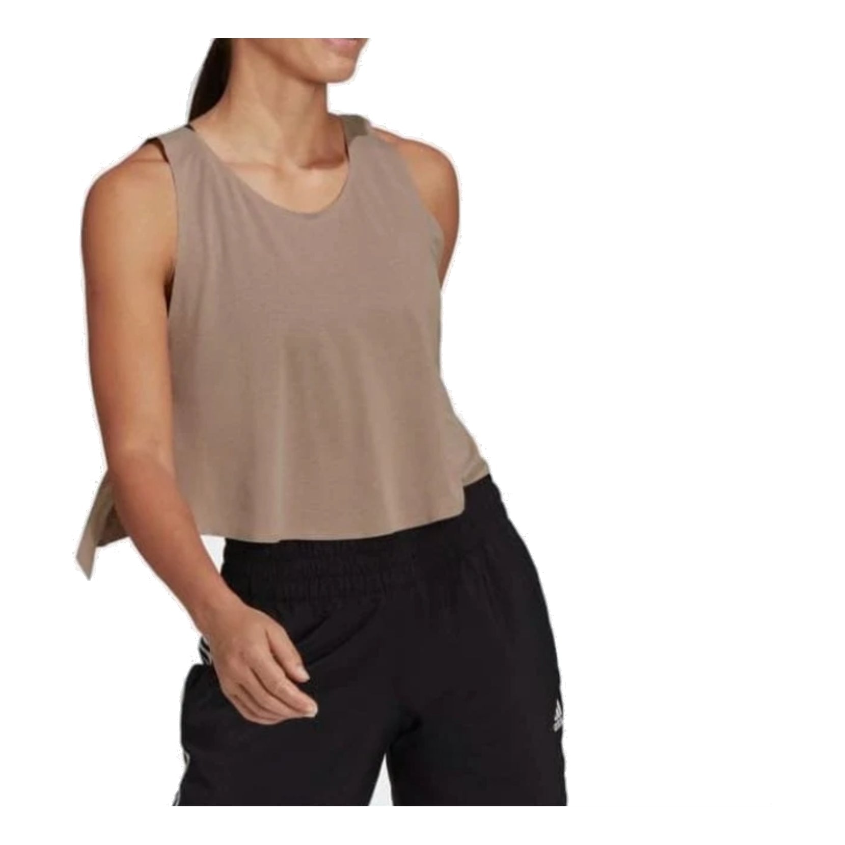 (WMNS) adidas Studio Novelty Reversible Back-to-Front Tank Top Asia Sizing 'Brwon' HB6289