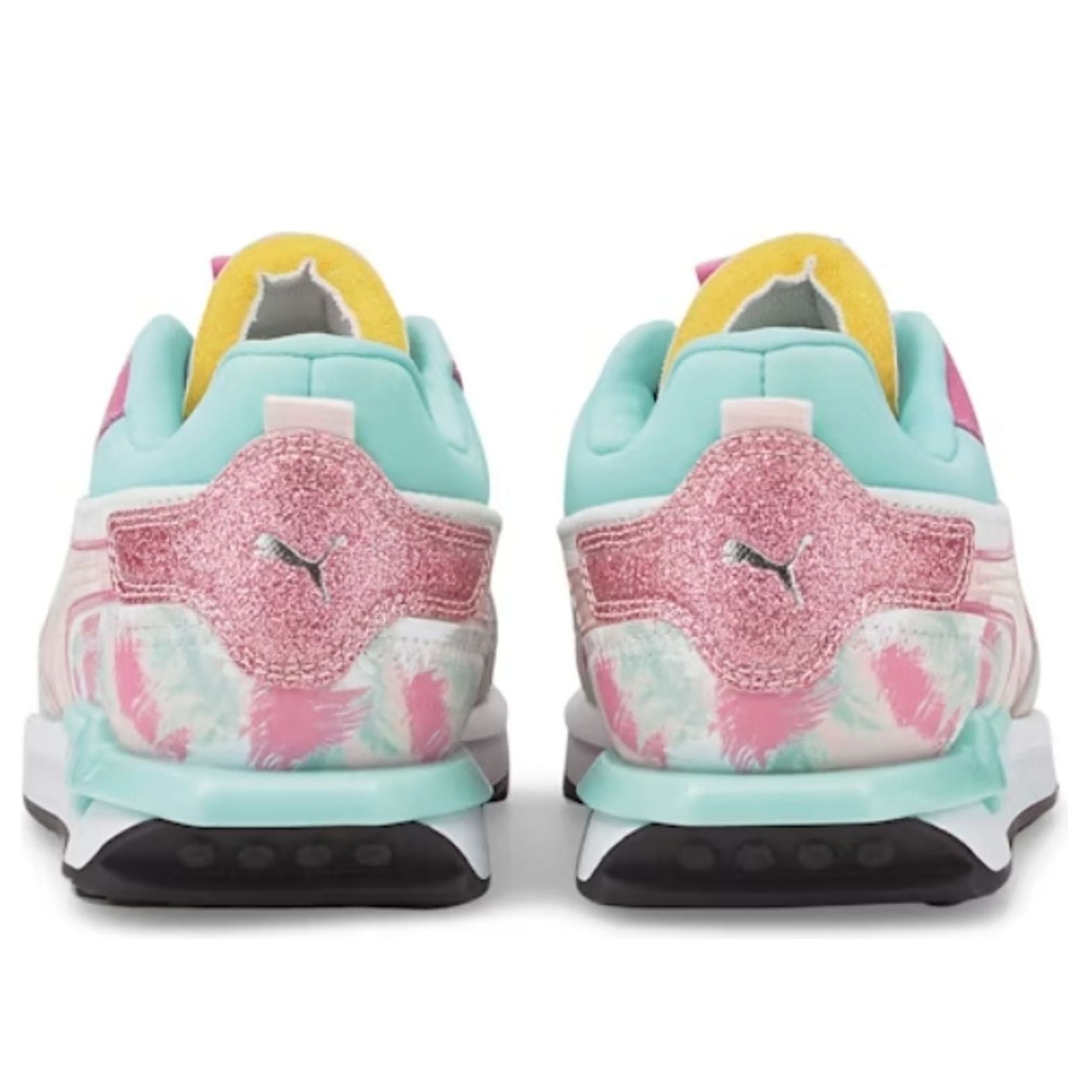 (GS) PUMA City Rider Fly-Mingo 'White Pink' 385638-01