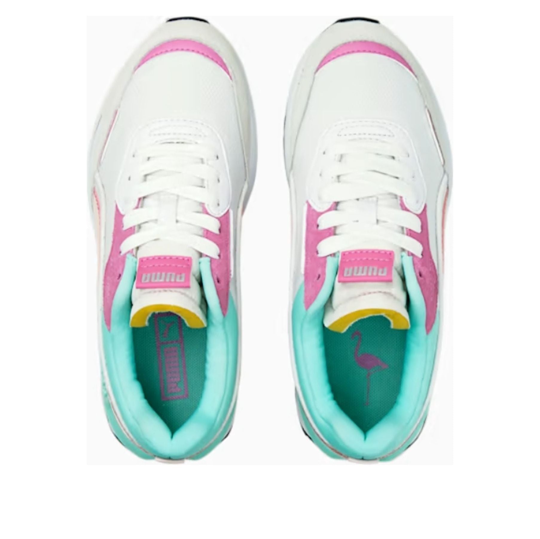 (GS) PUMA City Rider Fly-Mingo 'White Pink' 385638-01