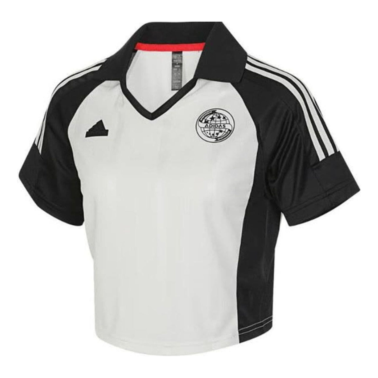 (WMNS) adidas Colorblock Letter Fashion Polo Shirt Asia Sizing 'White Black' JC8641