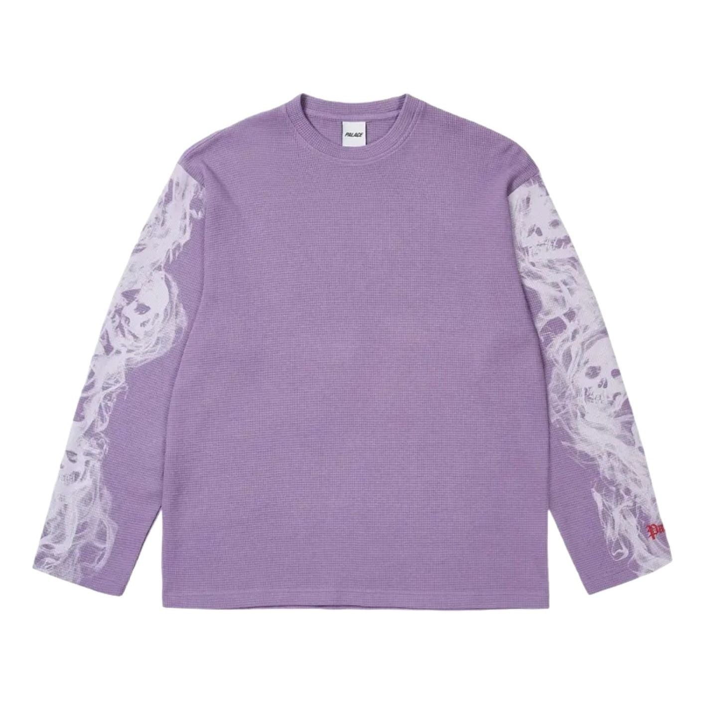 Palace Smoked Waffle Long-Sleeve 'Flat Grape' P30ES020
