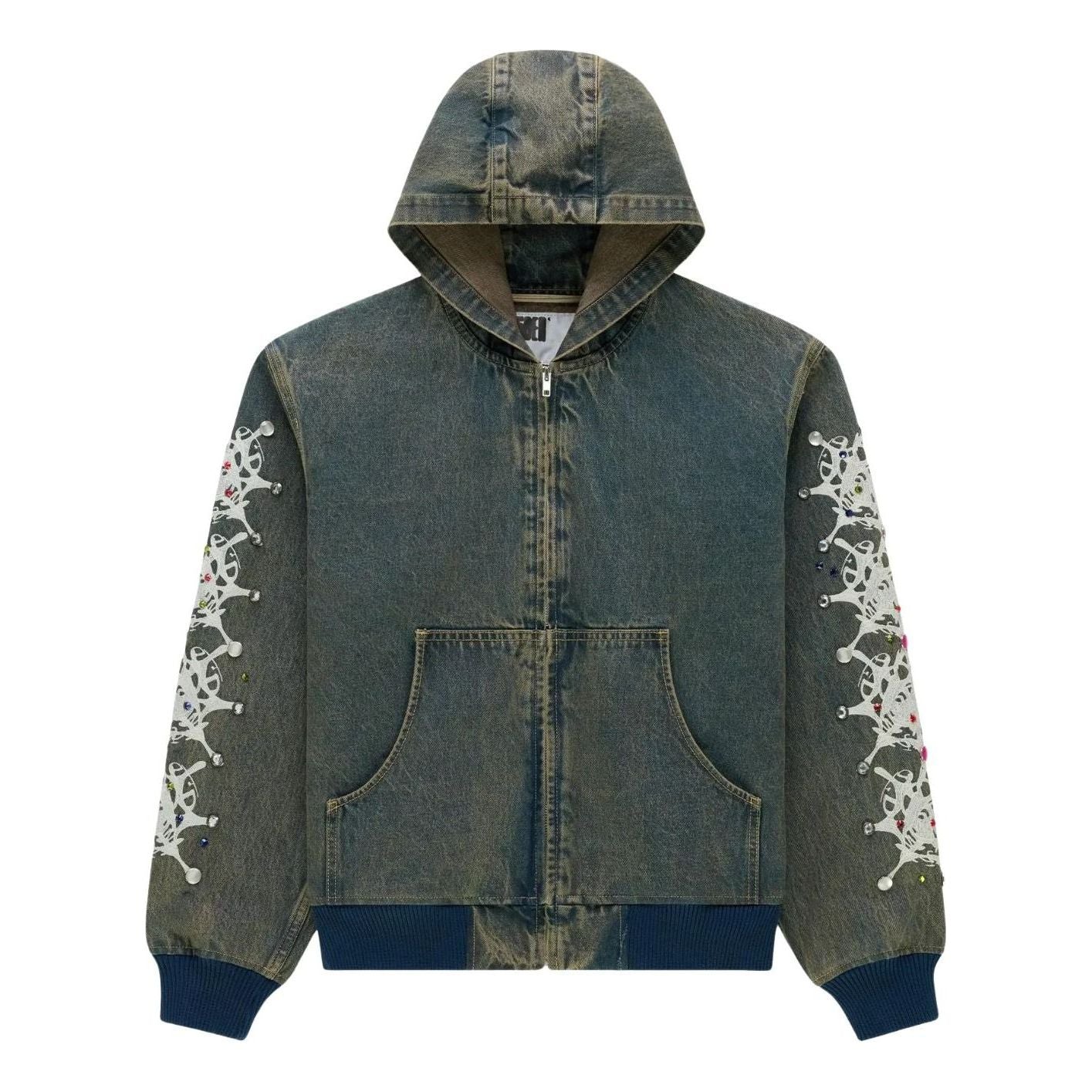 Sp5der Webstone Denim Jacket 'Indigo' JA013SS26IND