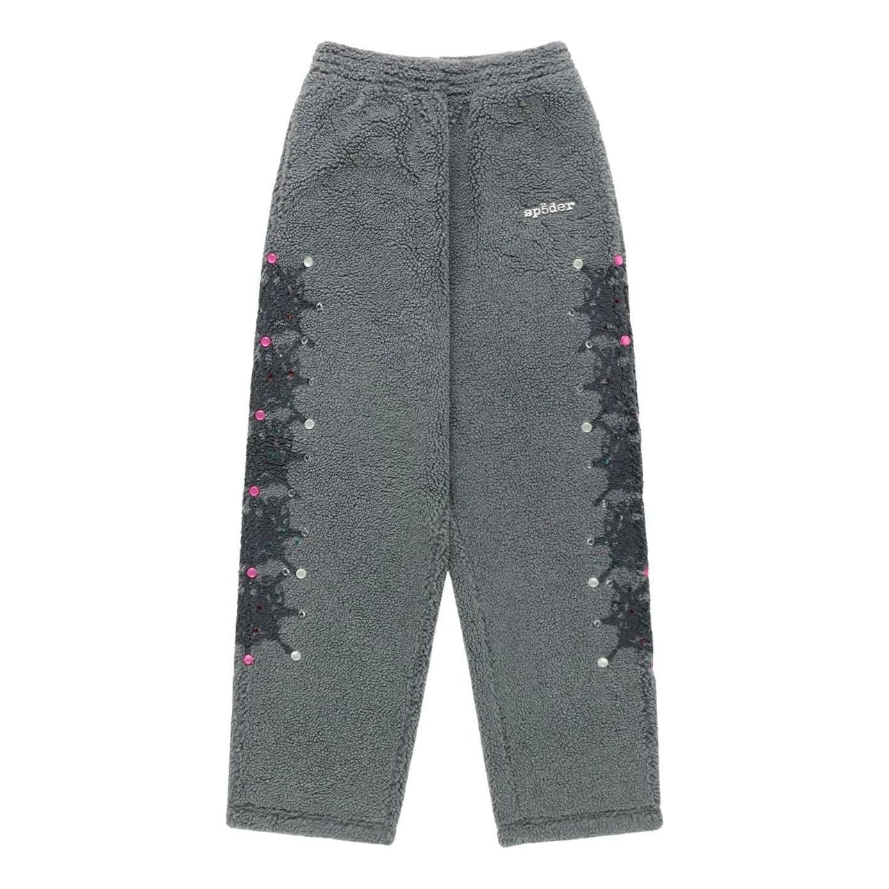 Sp5der Webstone Teddy Fleece Pant 'Slate Grey' PA001SS26SLT