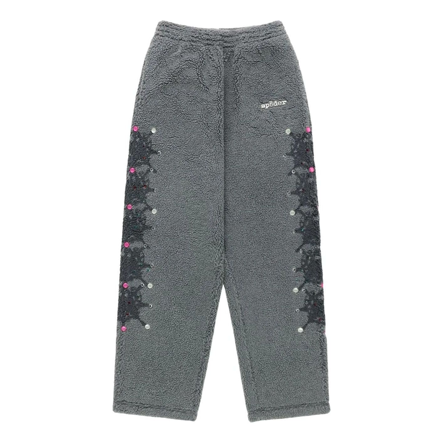 Sp5der Webstone Teddy Fleece Pant 'Slate Grey' PA001SS26SLT