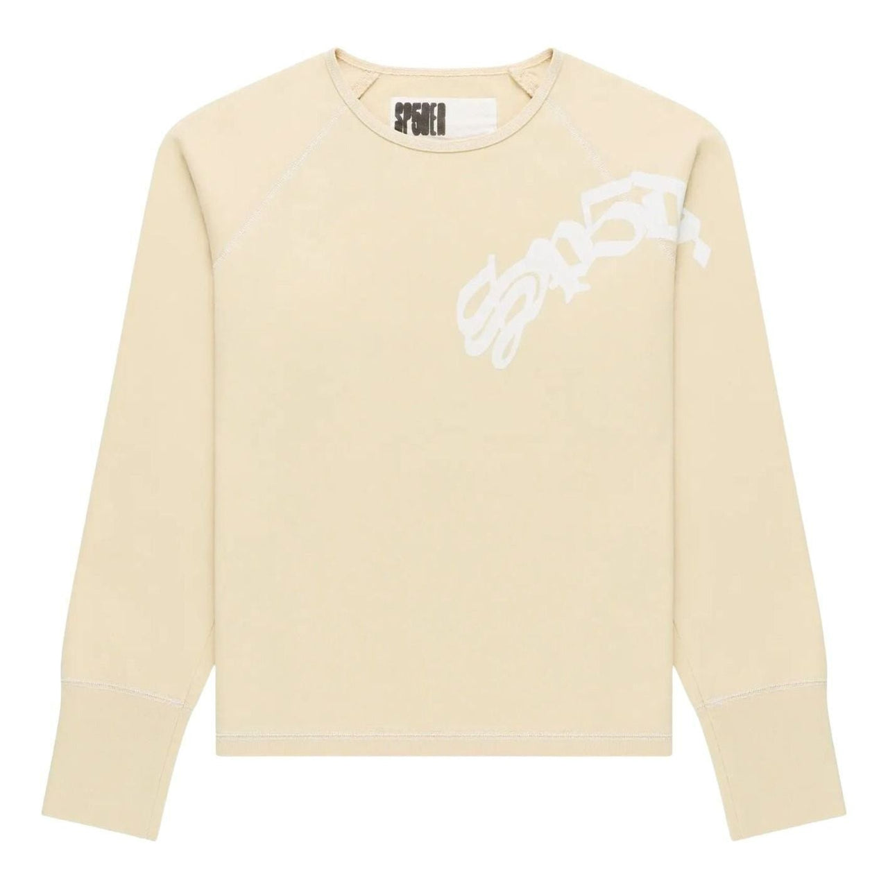 Sp5der Oxy Long-Sleeve T-Shirt  'Cream' KN002SS26CRM