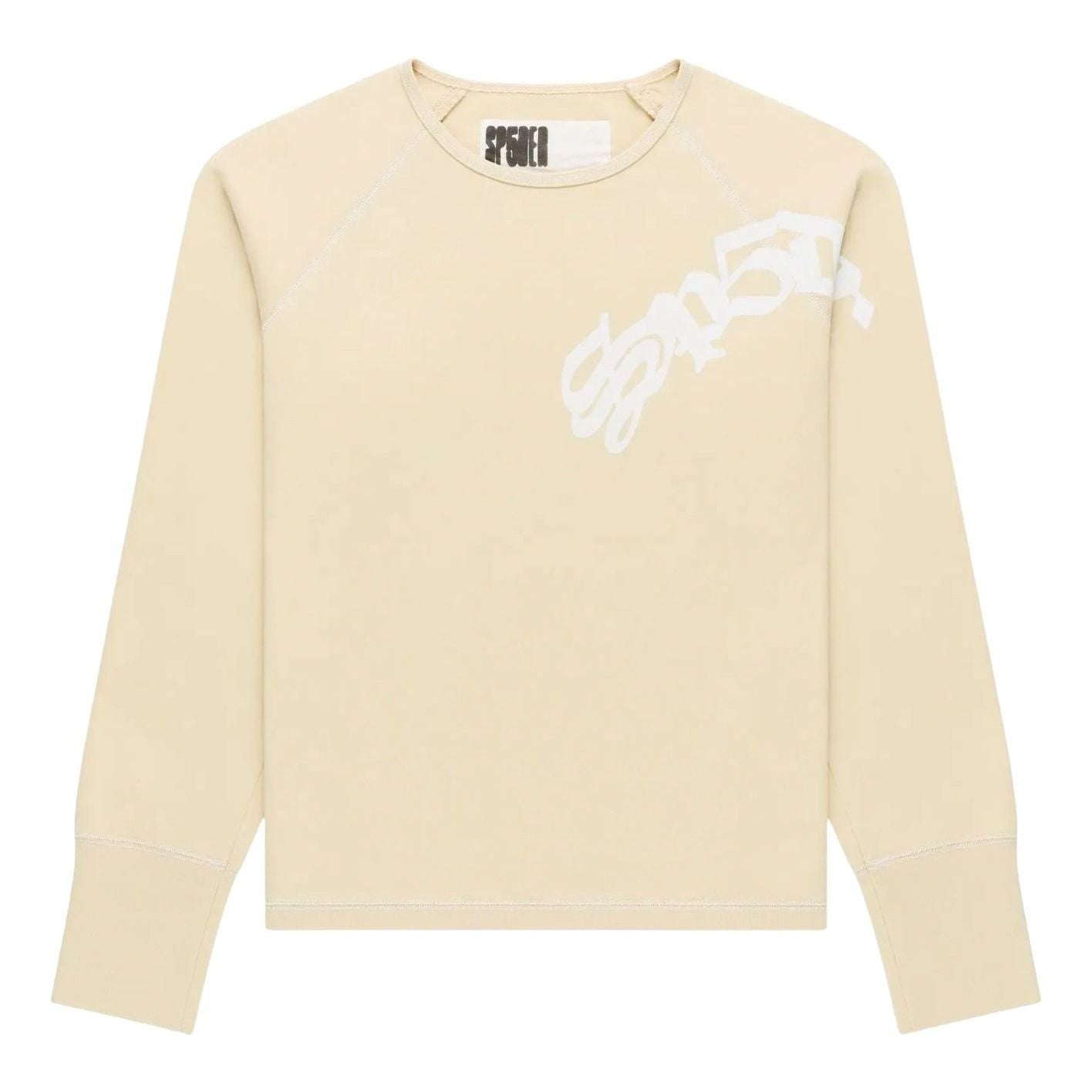 Sp5der Oxy Long-Sleeve T-Shirt  'Cream' KN002SS26CRM