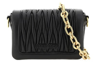 MIU MIU Lambskin Crossbody Bag Shoulder Bag Women's Black