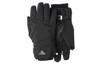 PRADA Leather Sports Gloves Men's Black
