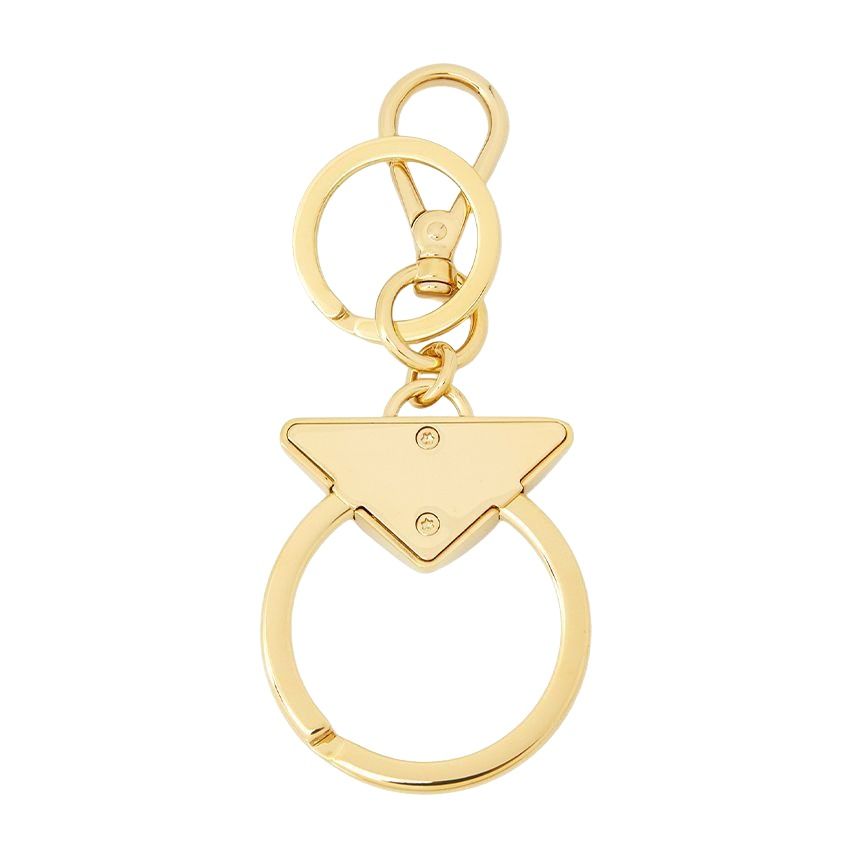 PRADA FW24 Logo Keyring 'Gold' 1PM037-66A-F019F