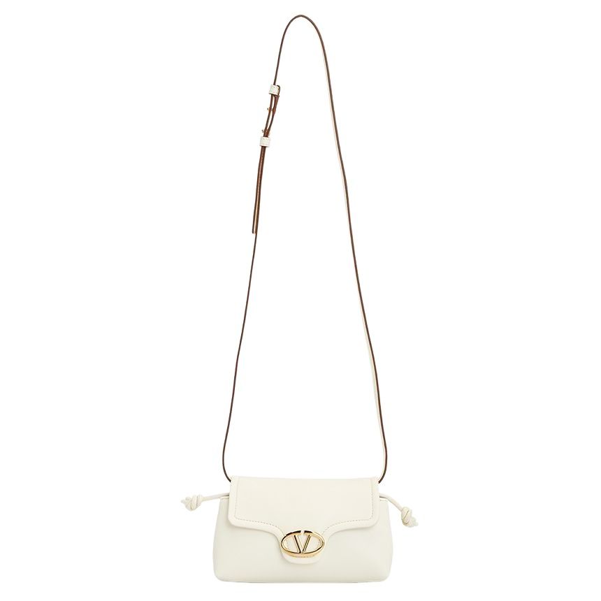 (WMNS) Valentino Mini V Logo 1960 Nappa Leather Bag 'Ivory' P0AC4ZFJ098