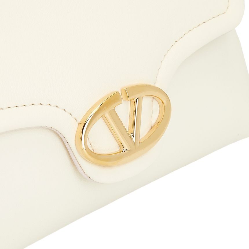 (WMNS) Valentino Mini V Logo 1960 Nappa Leather Bag 'Ivory' P0AC4ZFJ098