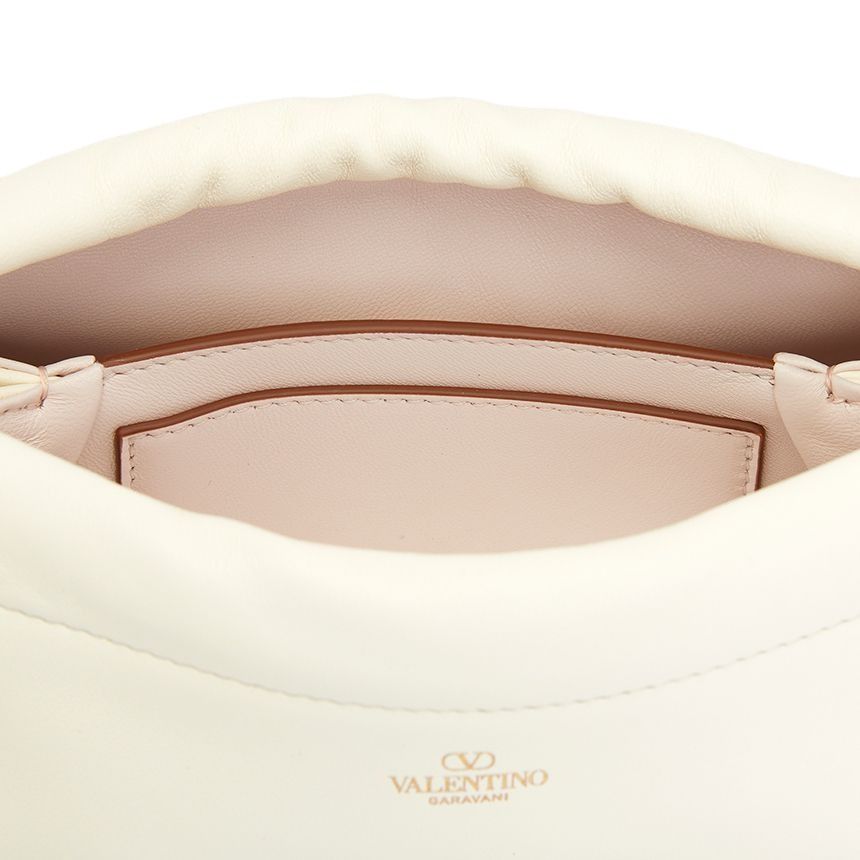 (WMNS) Valentino Mini V Logo 1960 Nappa Leather Bag 'Ivory' P0AC4ZFJ098