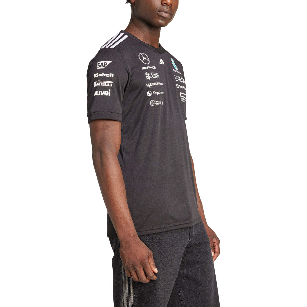 adidas Mercedes AMG Petronas Formula One Team Black Driver Jersey Asia Sizing 'Black' JW5361