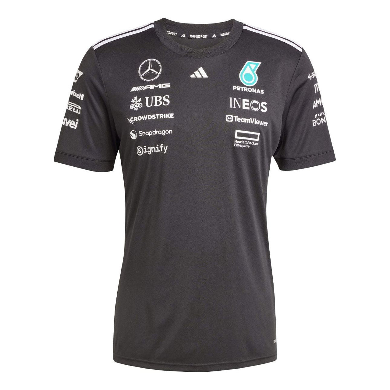 adidas Mercedes AMG Petronas Formula One Team Black Driver Jersey Asia Sizing 'Black' JW5361