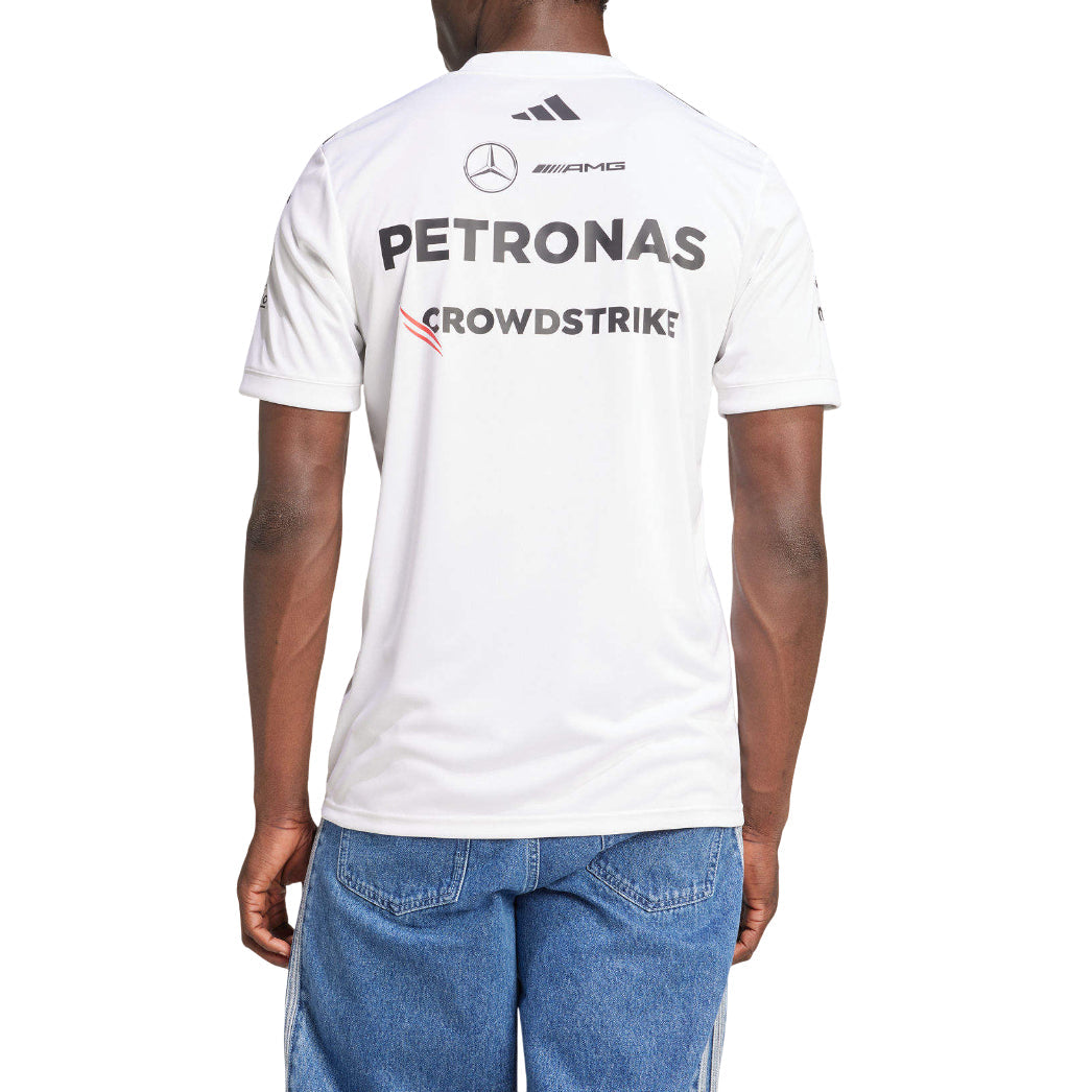 adidas Mercedes AMG Petronas Formula One Team White Driver Jersey Asia Sizing 'White' JX5798