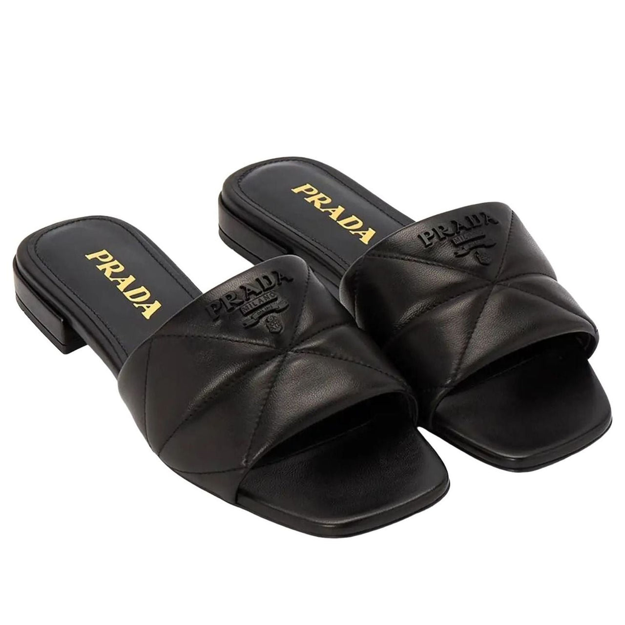 (WMNS) PRADA SS24 Quilted Nappa Leather Sabots 'Black' 1XX583-038-F0002-B010