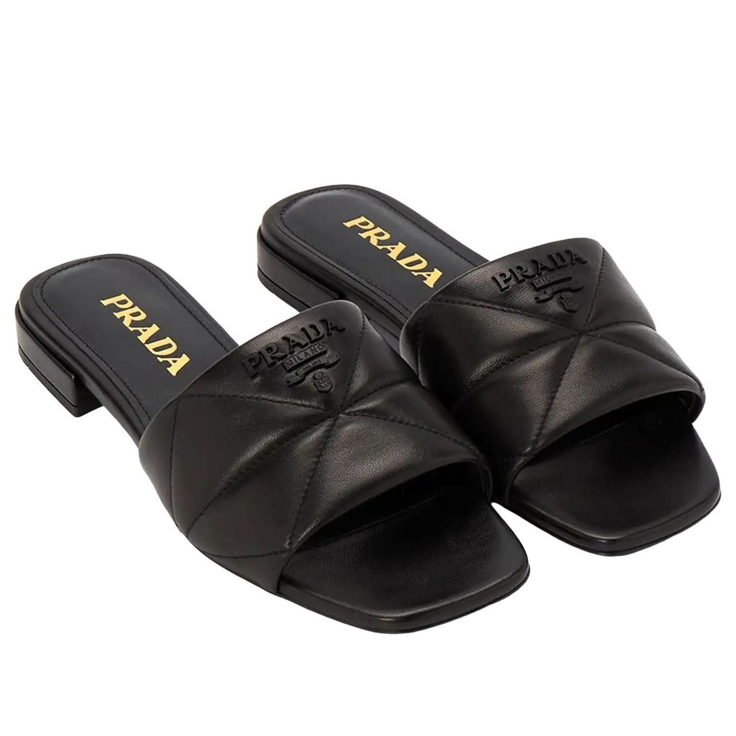 (WMNS) PRADA SS24 Quilted Nappa Leather Sabots 'Black' 1XX583-038-F0002-B010