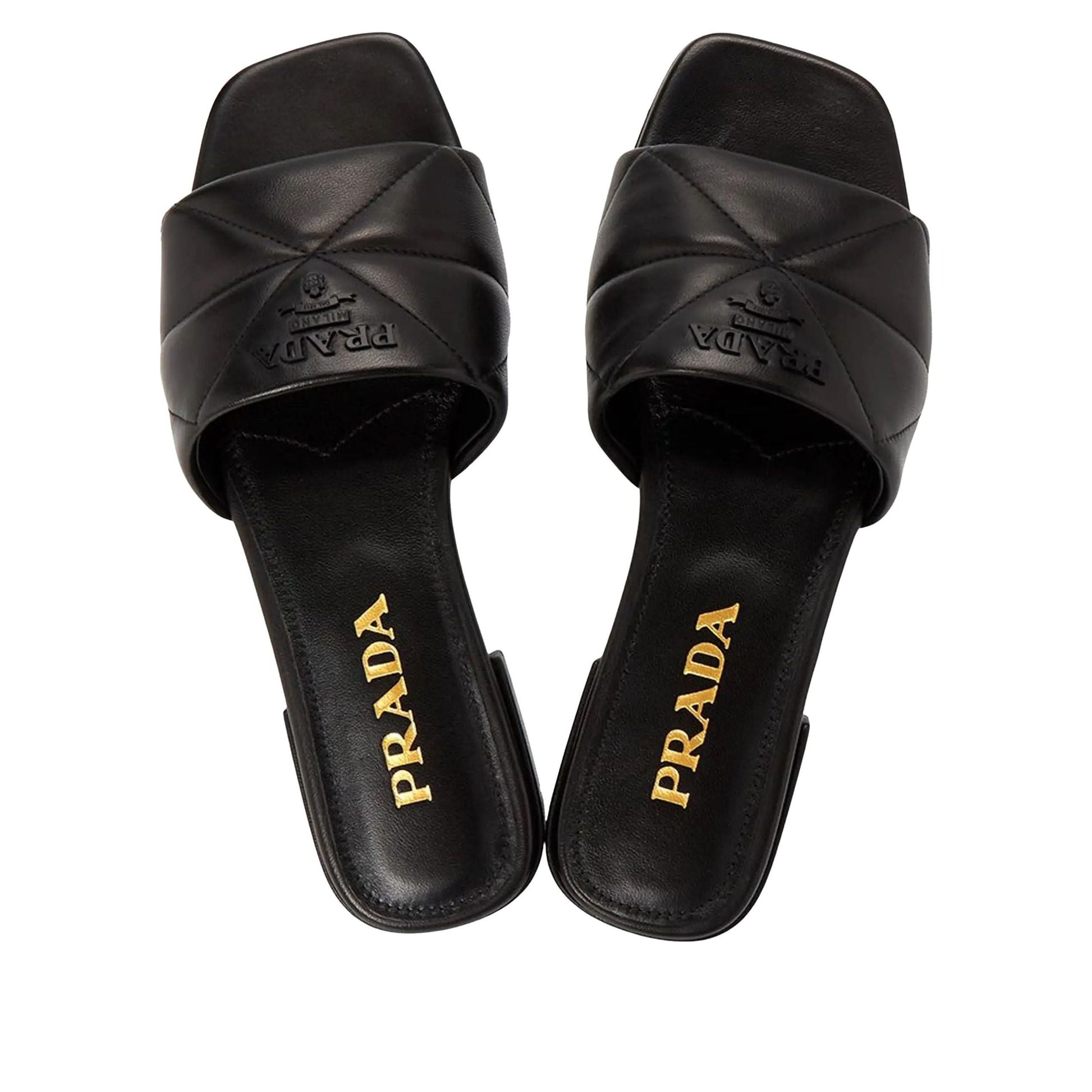 (WMNS) PRADA SS24 Quilted Nappa Leather Sabots 'Black' 1XX583-038-F0002-B010