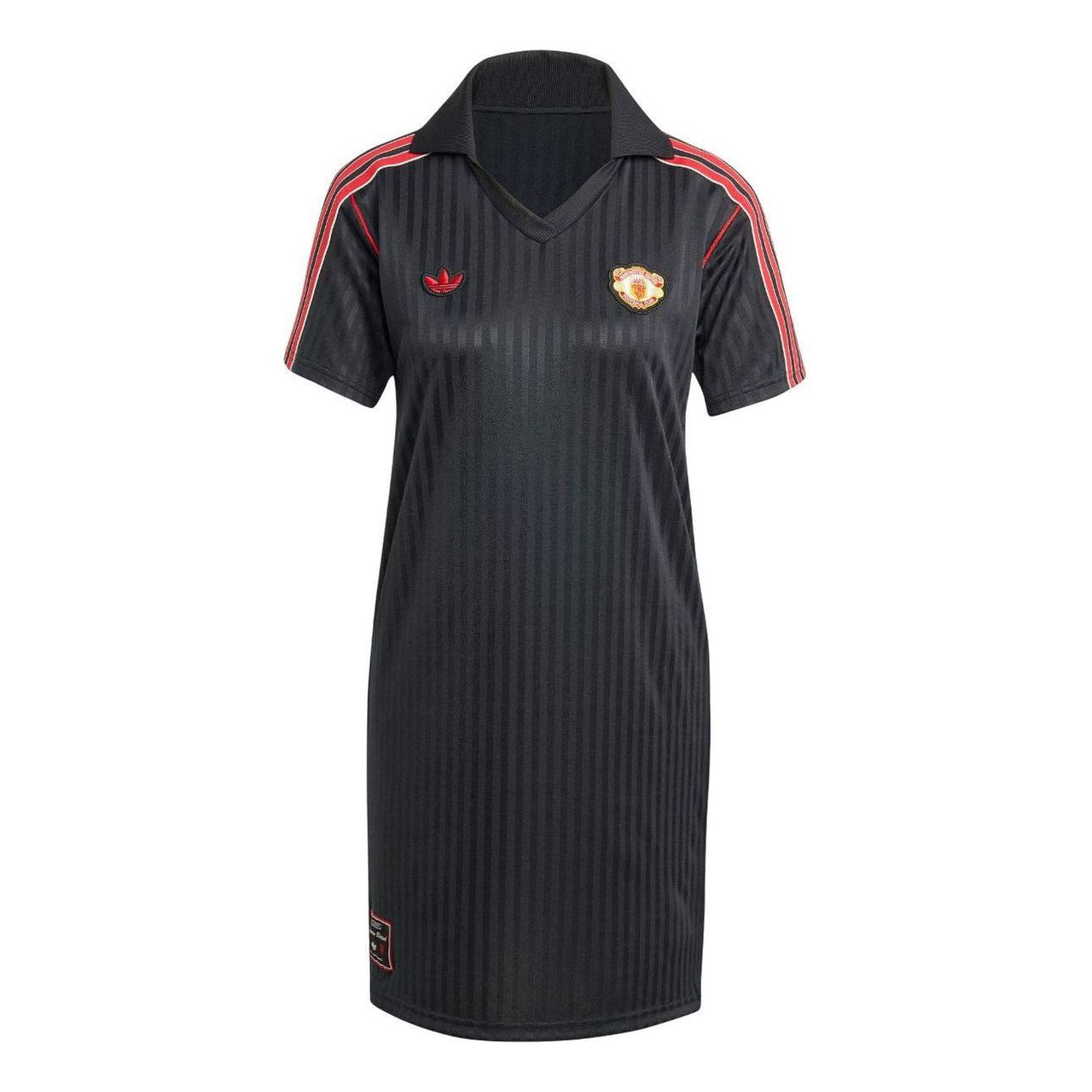 (WMNS) adidas Manchester United Terrace Icons Dress Asia Sizing 'Black Red' JF0385