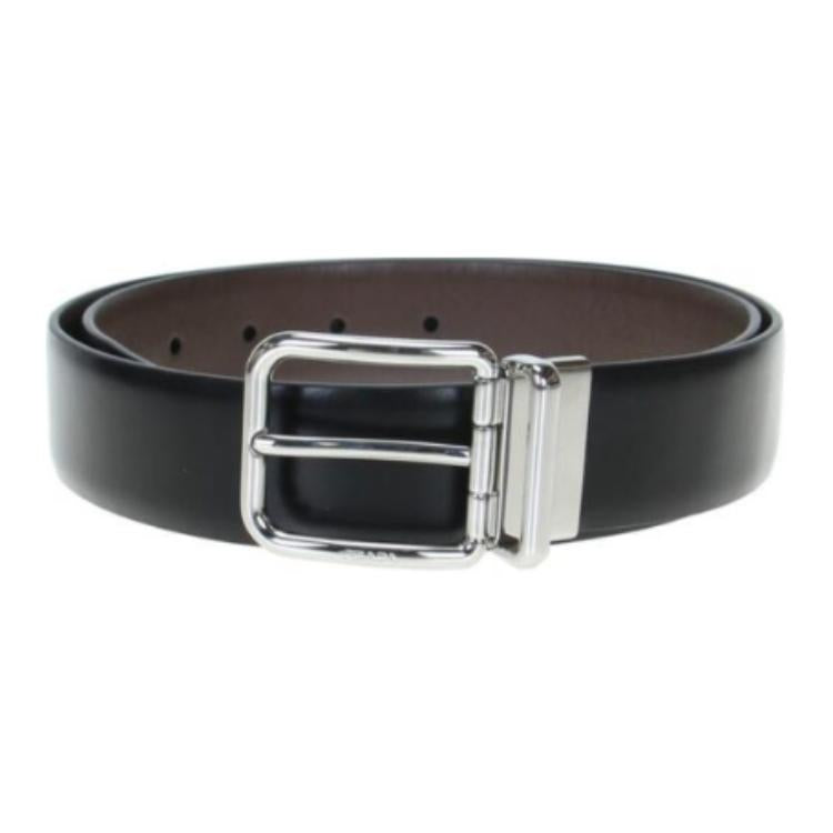 PRADA - Leather Belts Men's Black -