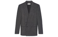 SAINT LAURENT Striped Double Breasted Blazer