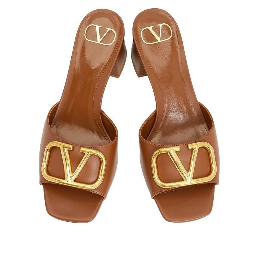(WMNS) Valentino SS25 V Logo Signature Sandal 'Brown' S0HA6DSHHG5