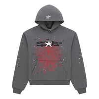 Sp5der Splat Punk Hoodie 'Slate' ST011SS26SLT