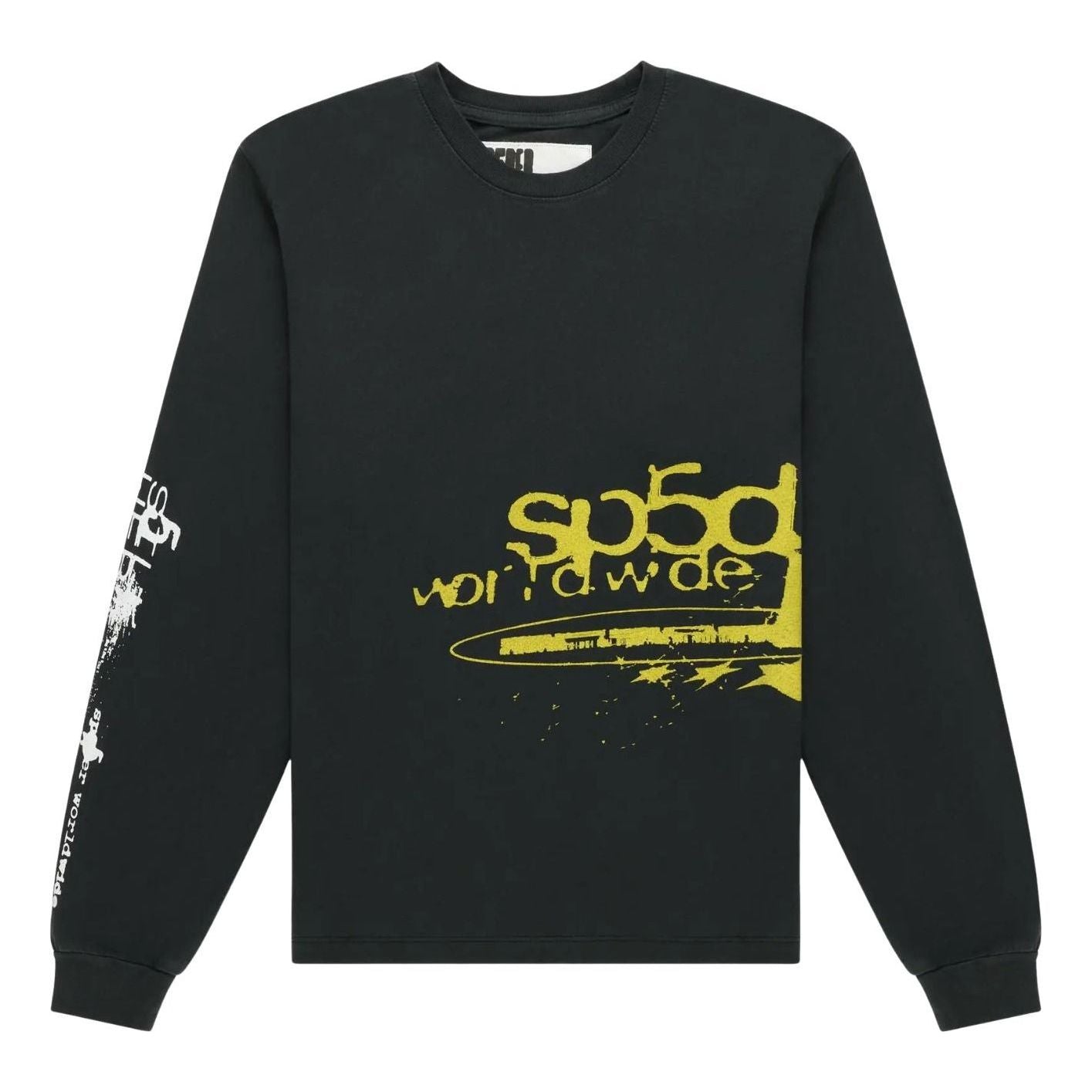 Sp5der Black Chop Long-Sleeve T-Shirt 'Black' TE009SS26BLK