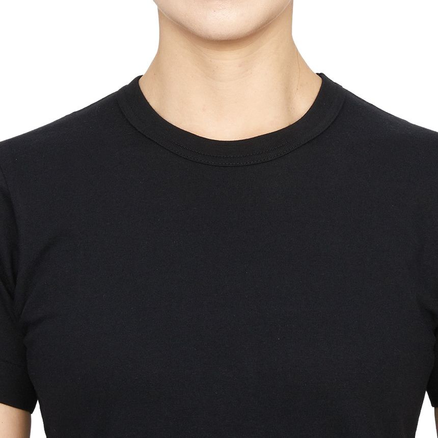 (WMNS) COMME des GARCONS PLAY FW25 Double Heart T-Shirt 'Black' AZ-T327-051-1