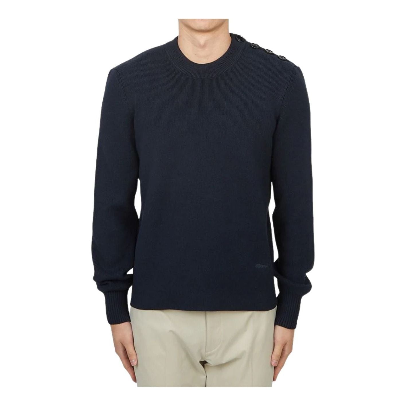 AMI Cotton Merino Wool Knit 'Navy' HKS039-KN0055-4011